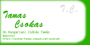 tamas csokas business card